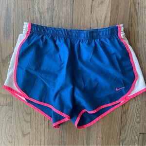 Nike Girls Blue and Pink Running Shorts, Size Youth Medium